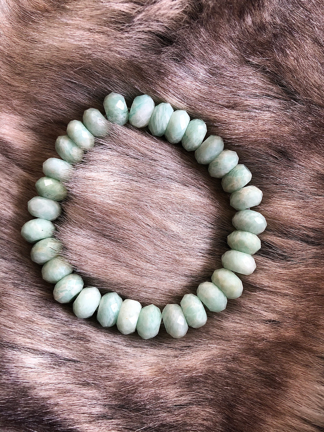 Amazonite Gemstone Beaded Stretch Bracelet