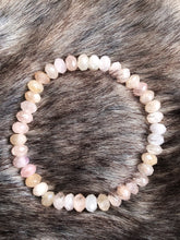 Load image into Gallery viewer, Pink Morganite Gemstone Beaded Stretch Bracelet
