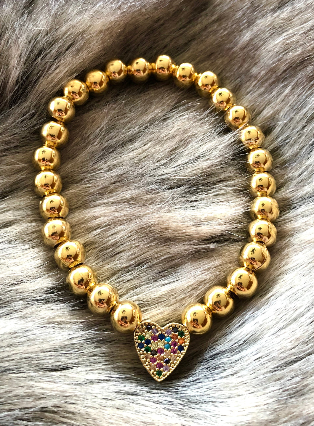 Heart of Gold Bracelet - Multicolored